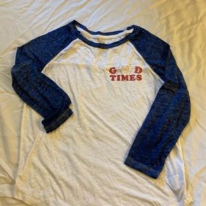 good times american eagle baseball shirt
